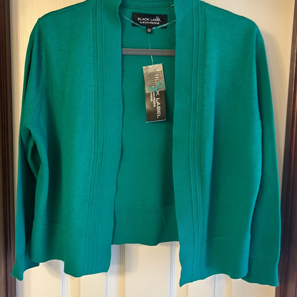Evan-Picone—Black Label Cardigan.      New With Tags